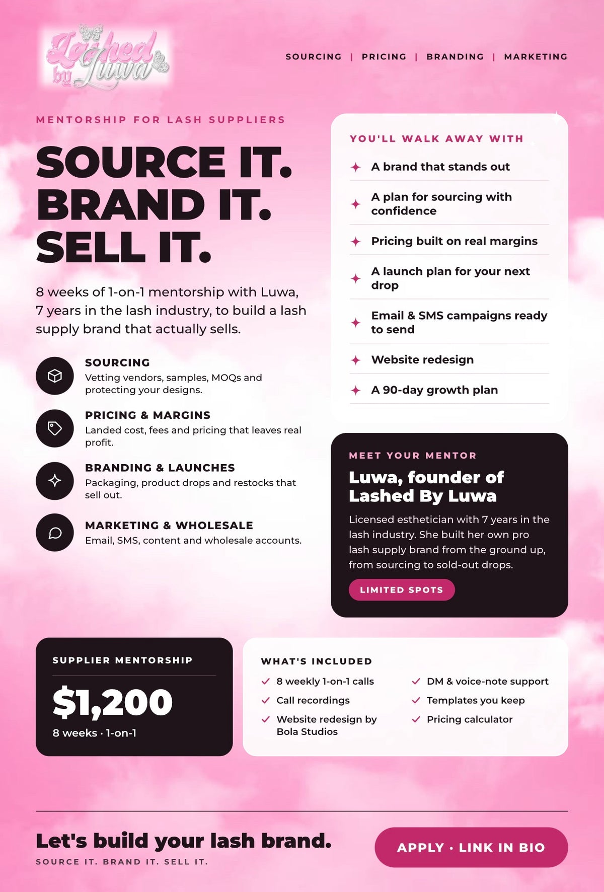 8 Week Lash Supplier Mentorship